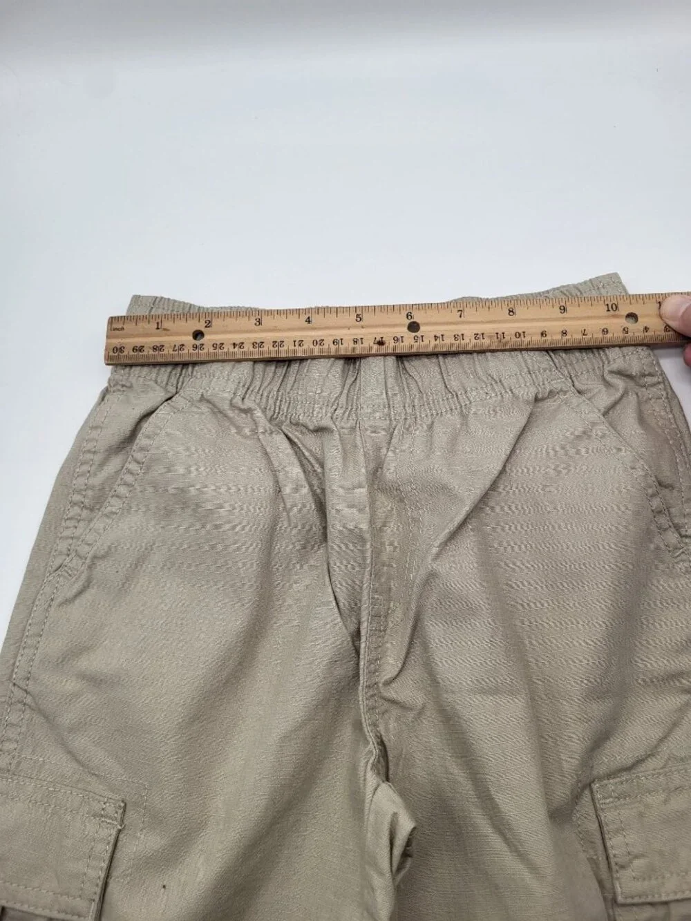 The Children's Place Boy's SZ 6 Khaki Pull On Cargo Shorts NWT